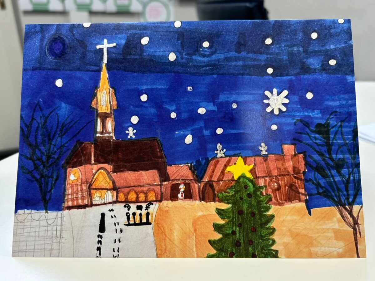 Christmas Card winning design - Willow St Pius X