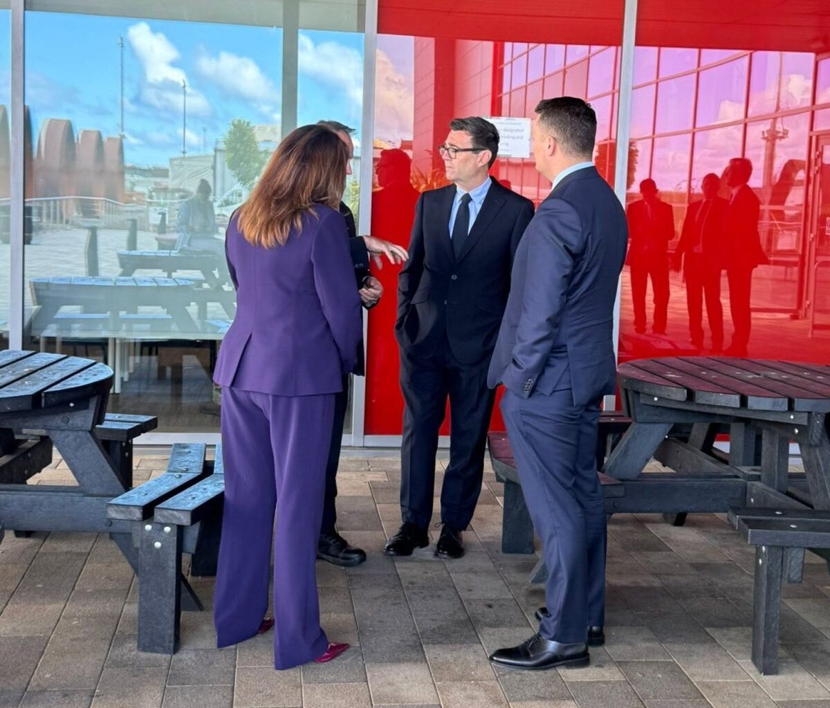 Michelle, PM Andy Burnham and Defence Secretary Wes Streeting