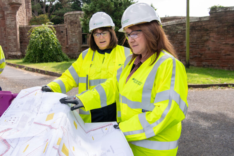 Photo of visit to the works