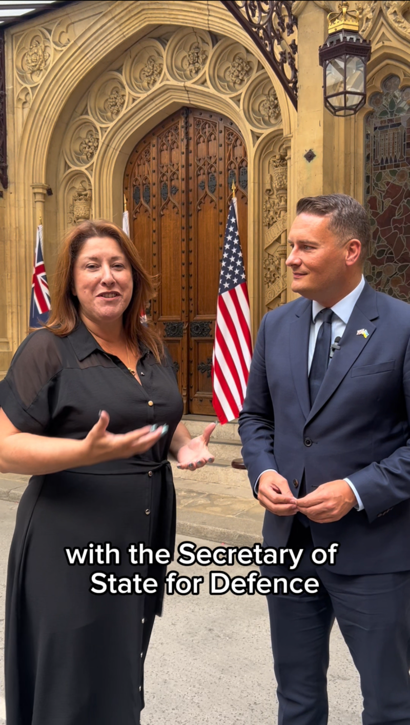 Michelle with Wes Streeting, Defence Secretary